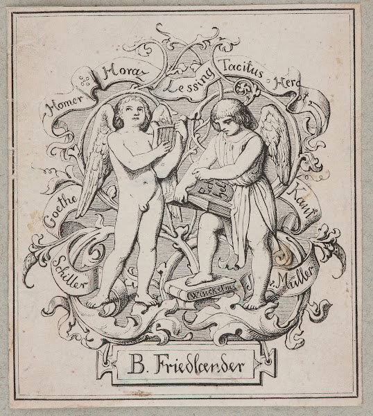 Benoni FriedläNder 1773 1858 Ekslibris