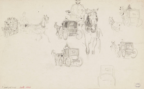 Fiacres et omnibus 1895   1905
