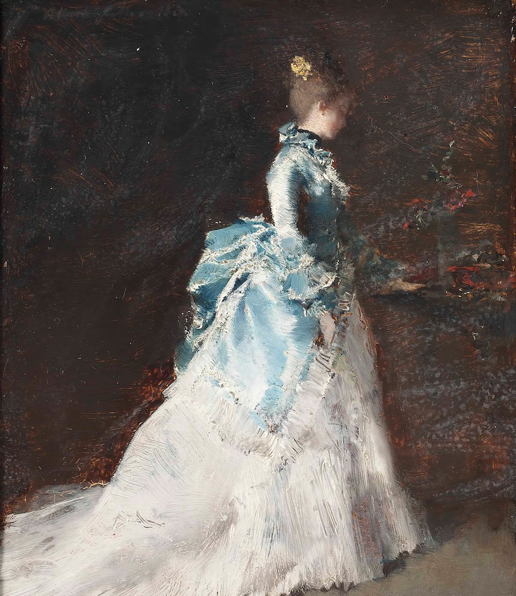 Flower arranging in an interior