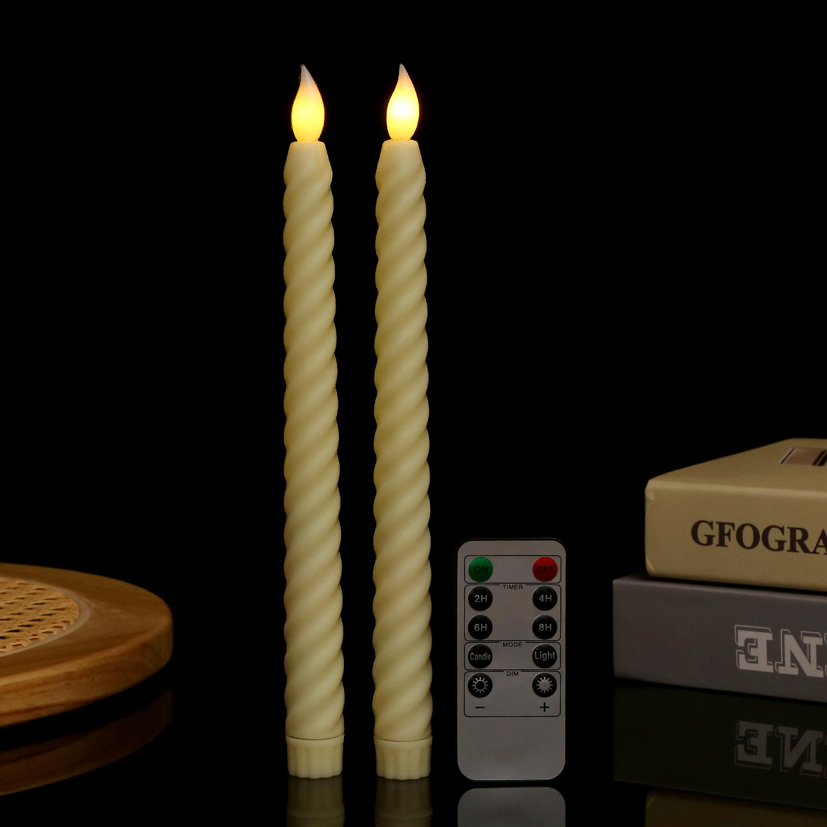LED Taper Candle, Plastic, for Festive Occasions