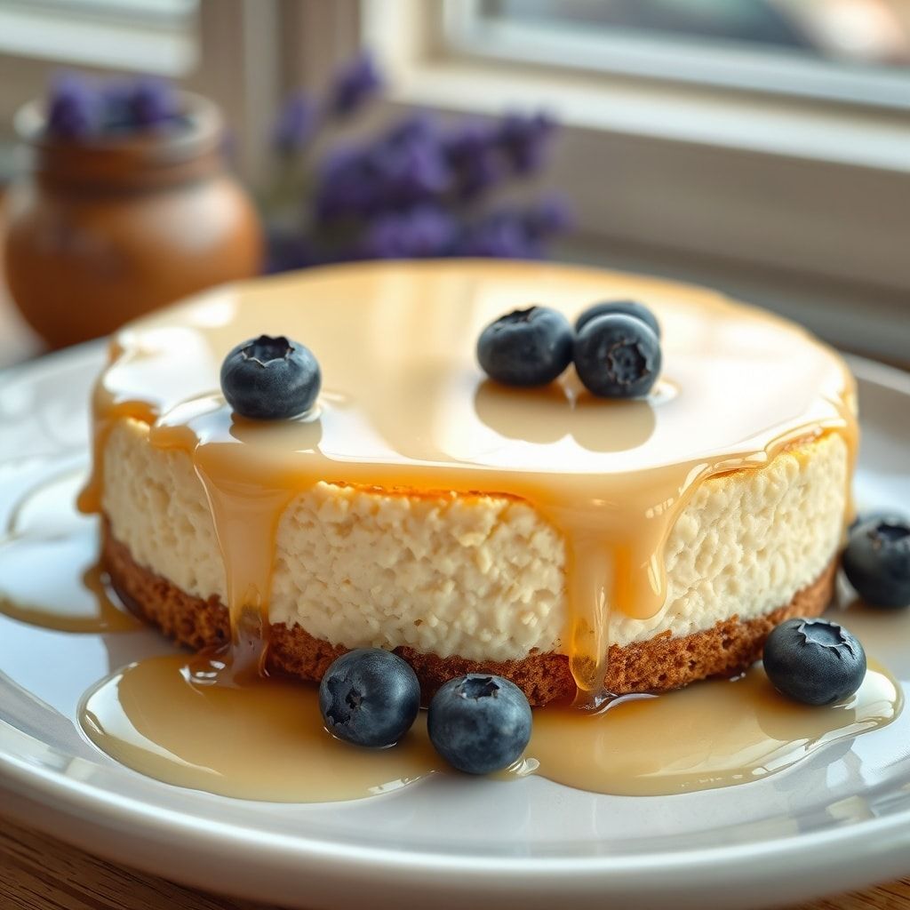 Honey Lavender Cheesecake with Creamy Honey Glaze – Easy Homemade Dessert