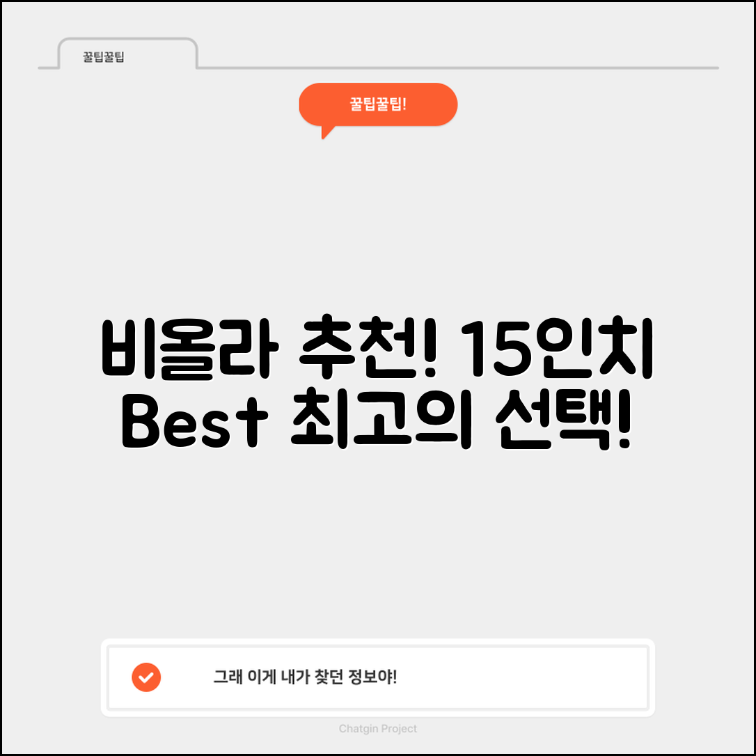 최고의 비올라 15인치 추천은 무엇일까요?