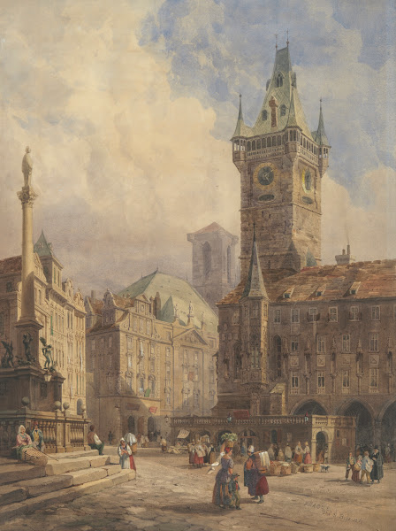 Rathaus from Old Town Square Prague 1859