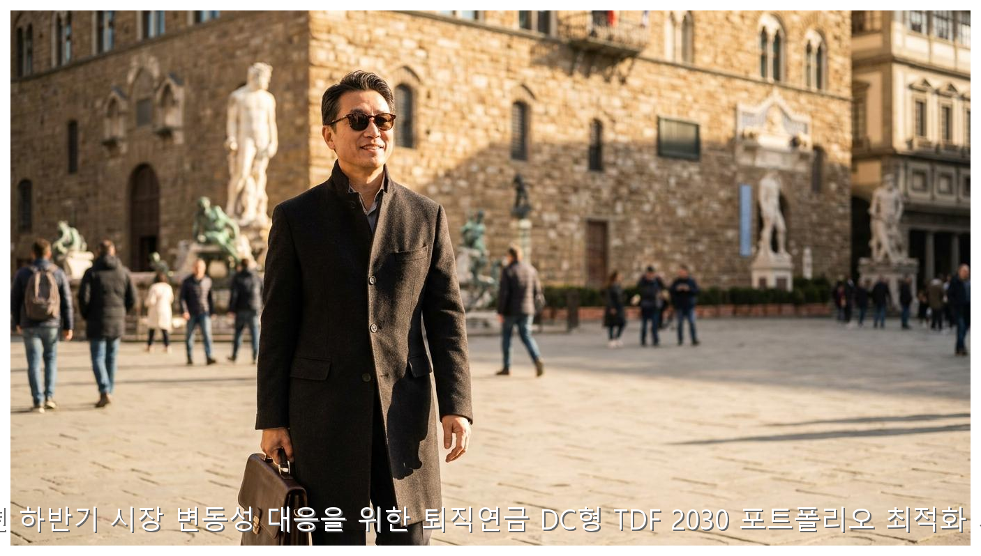 2026년 하반기 시장 변동성 대응을 위한 퇴직연금 DC형 TDF 2030 포트폴리오 최적화 가이드 핵심 안내 및 분석 인포그래픽 (6)