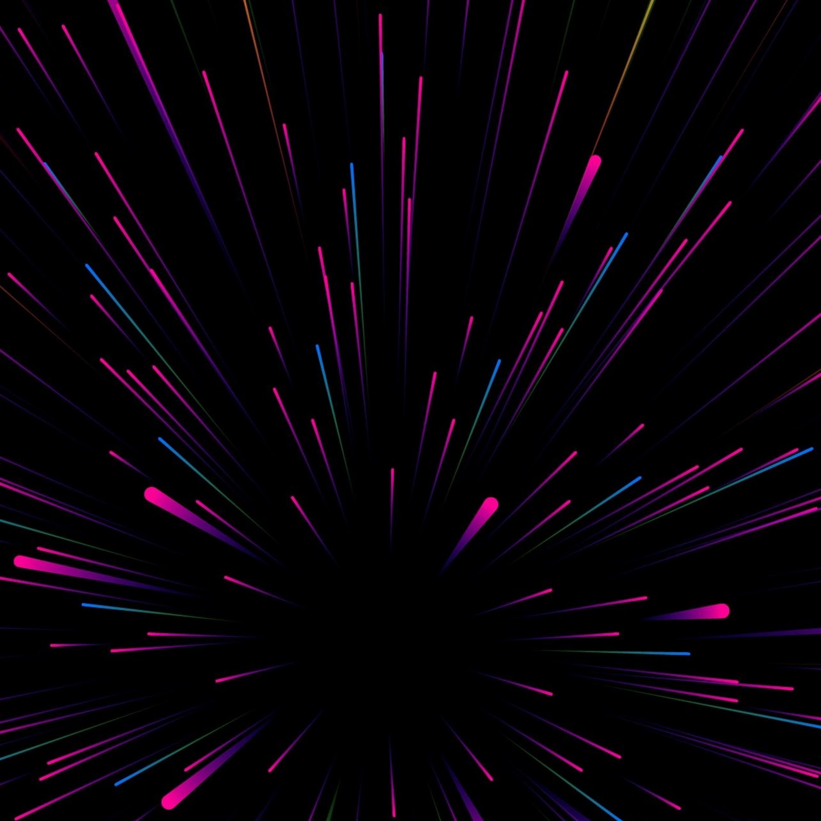 Download Colorful Warp Speed Light Streaks Full HD iPhone