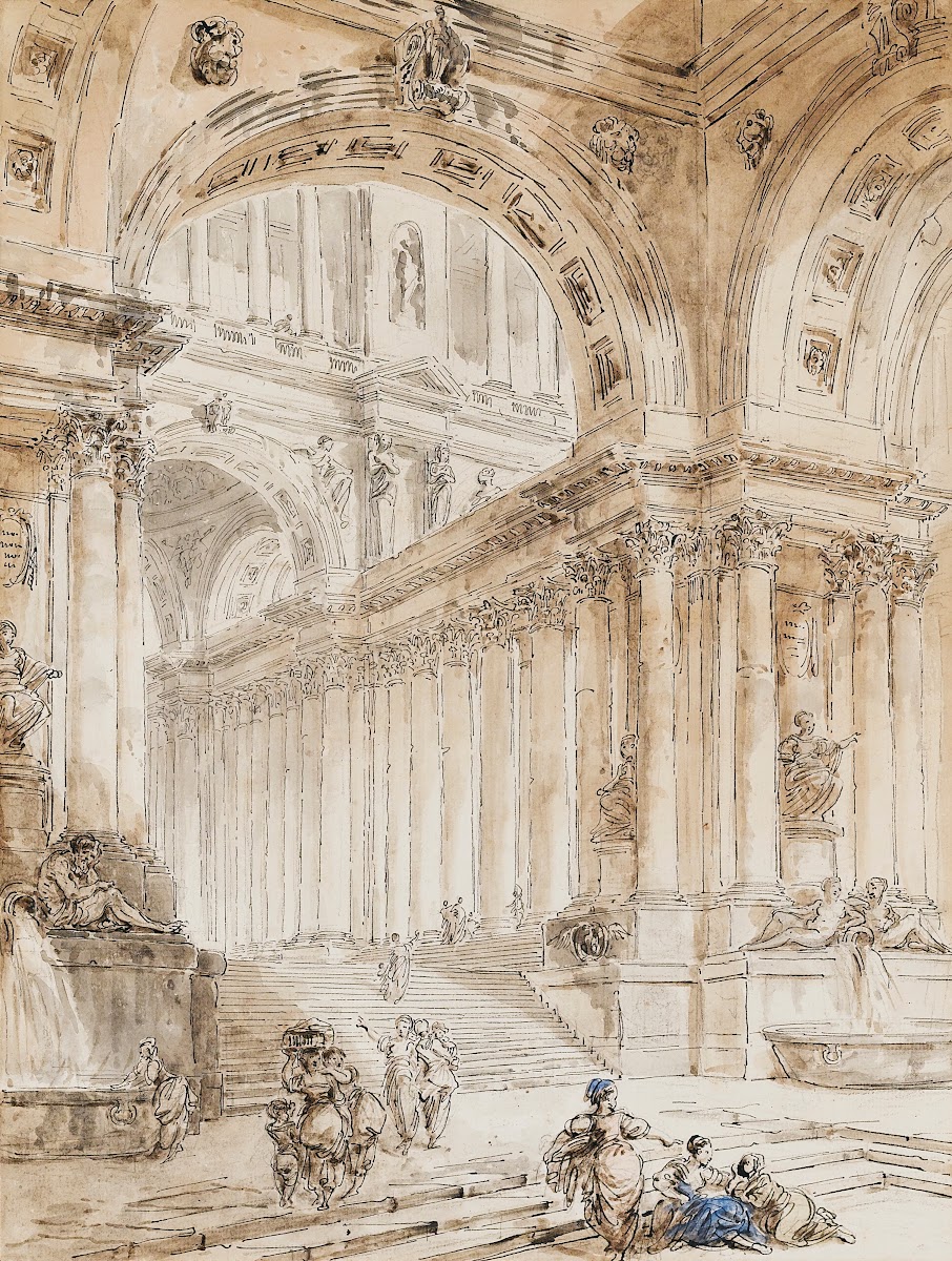 Architectural Composition With Portico 1776