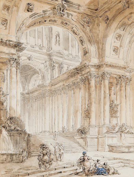 Architectural Composition With Portico 1776