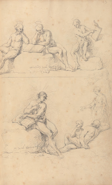 Two Sketches of Saints or Prophets 1718