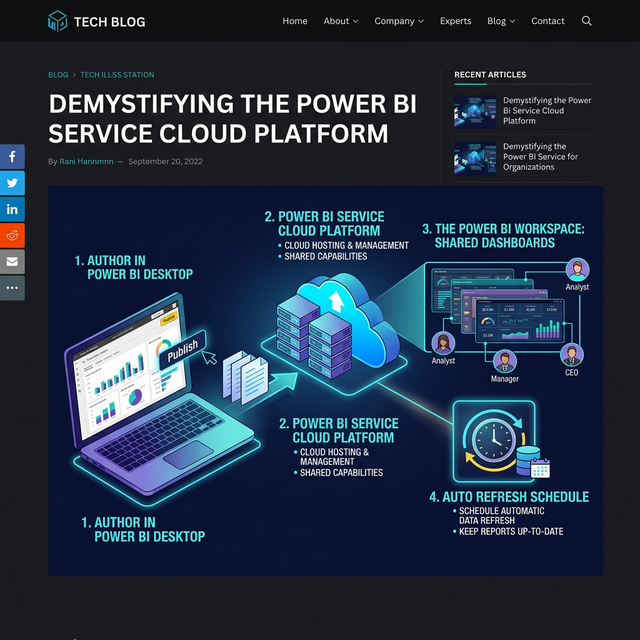 Power BI Service cloud publishing