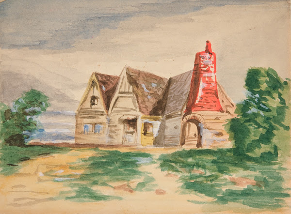 Sketch of a countrycottage