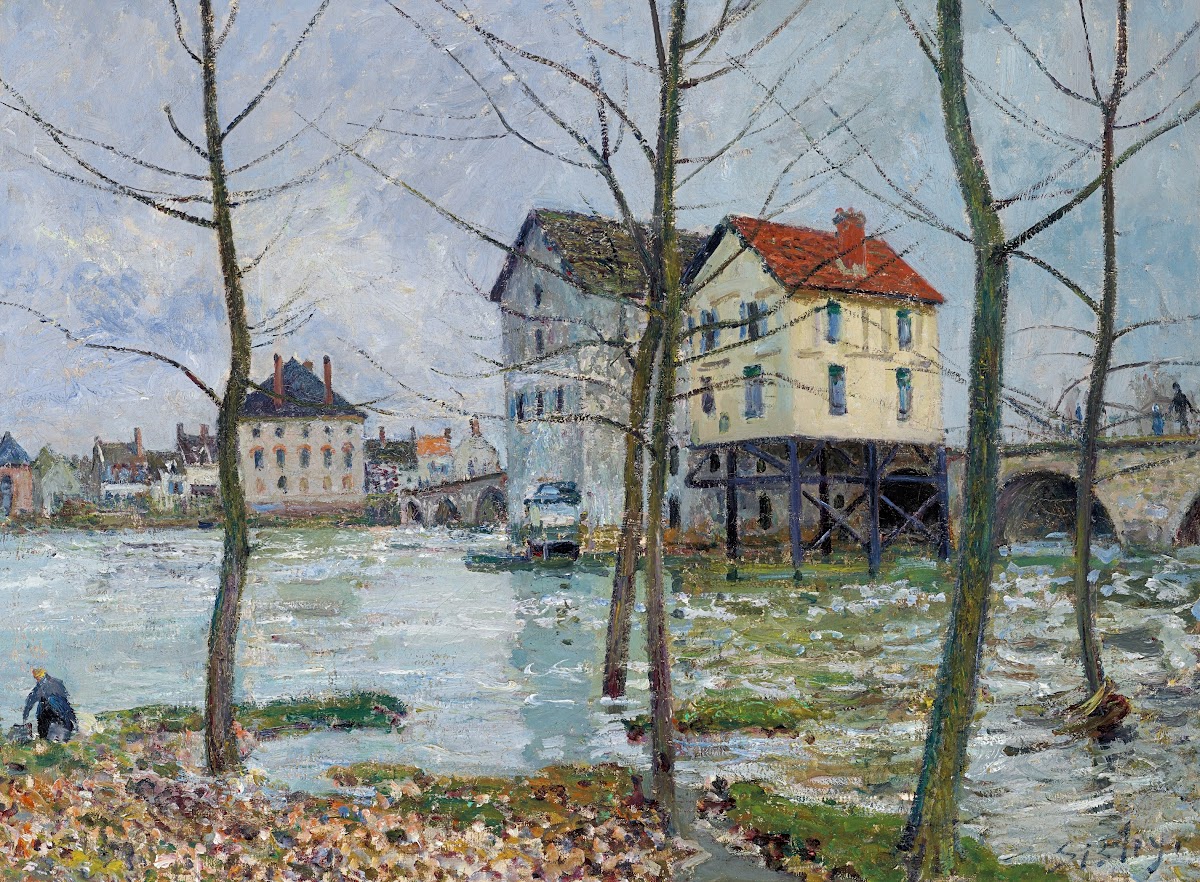 Les moulins de MoretHiver 1890