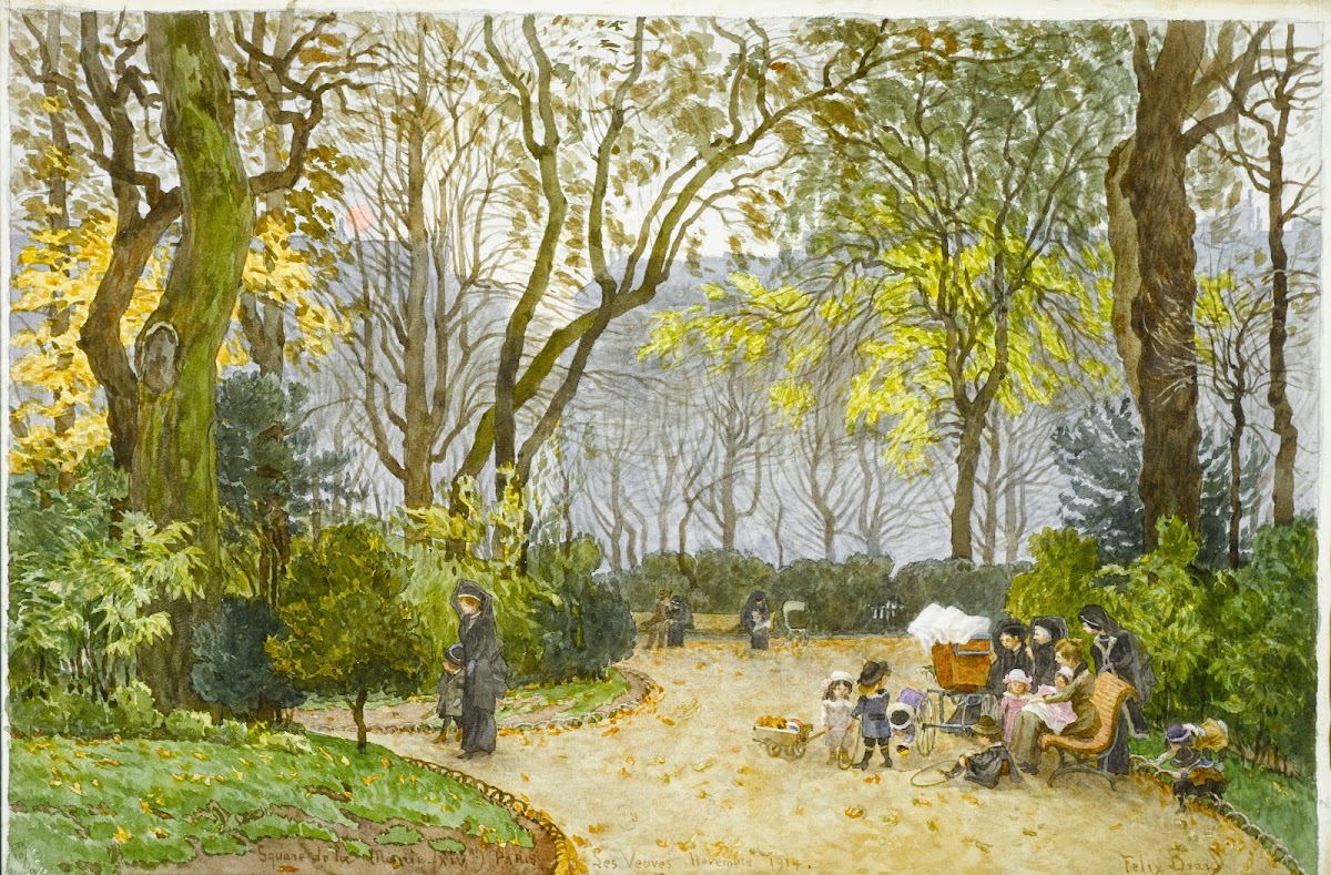 Le square de la mairie du XIVème arrondissement Les veuves