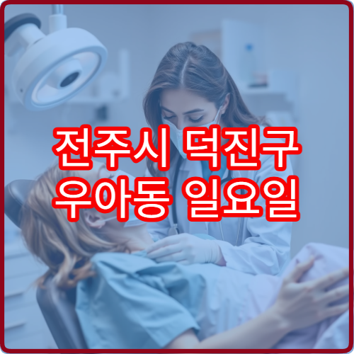 전주시 덕진구 우아동 일요일 진료 치과 치통 진료