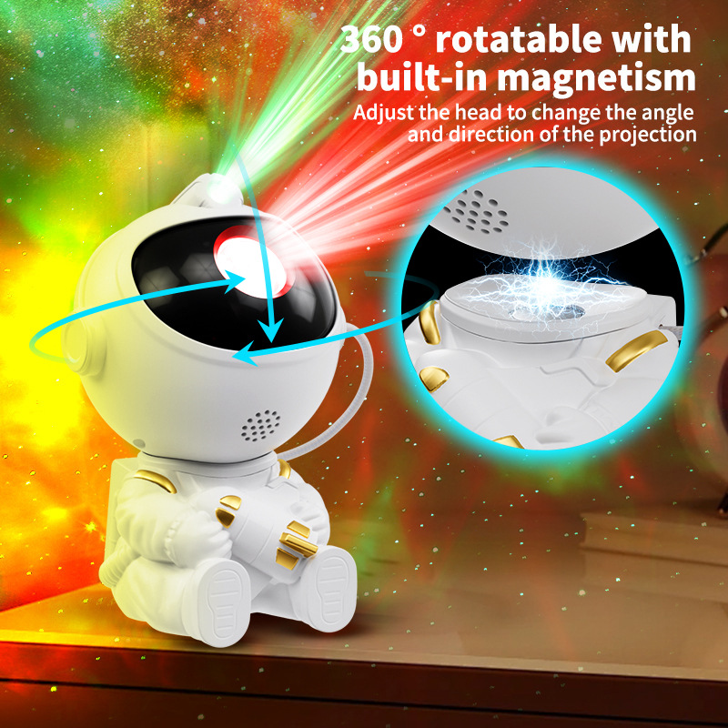 Star projector with astronaut and starry sky