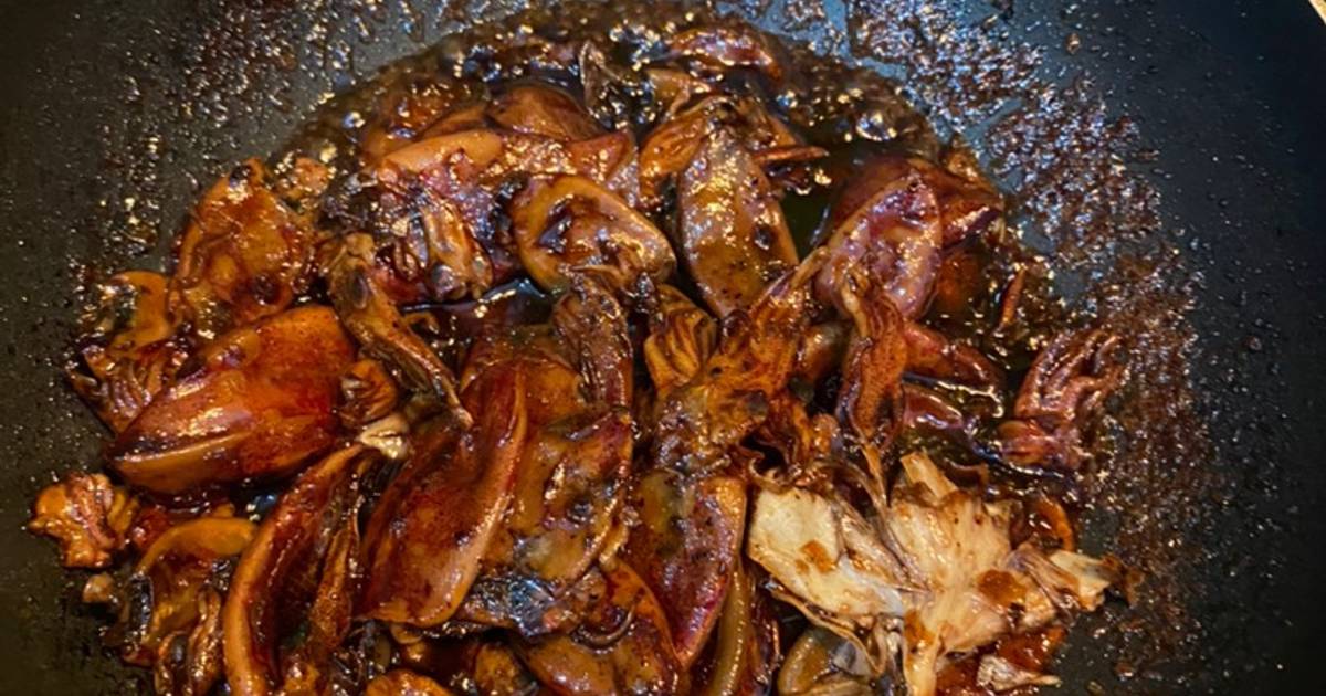 Mực muối kho quẹt
