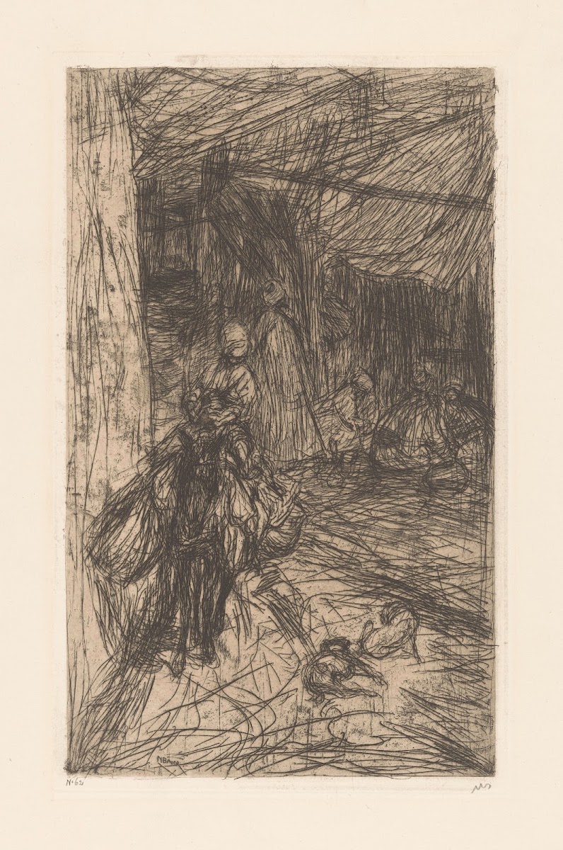 Jongen op een ezel 1889