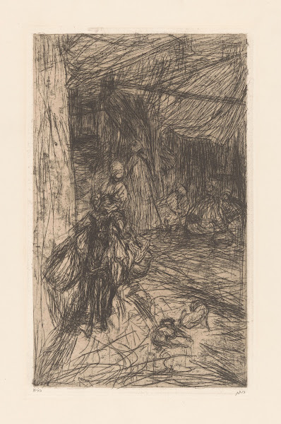 Jongen op een ezel 1889