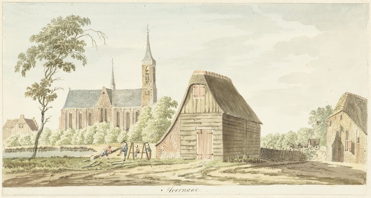 Gezicht op het dorp Hoornaar 1784