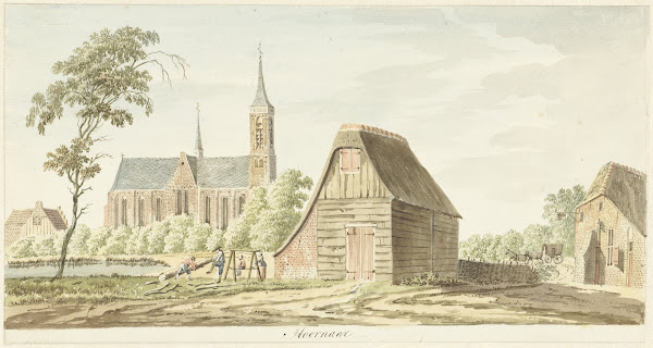 Gezicht op het dorp Hoornaar 1784