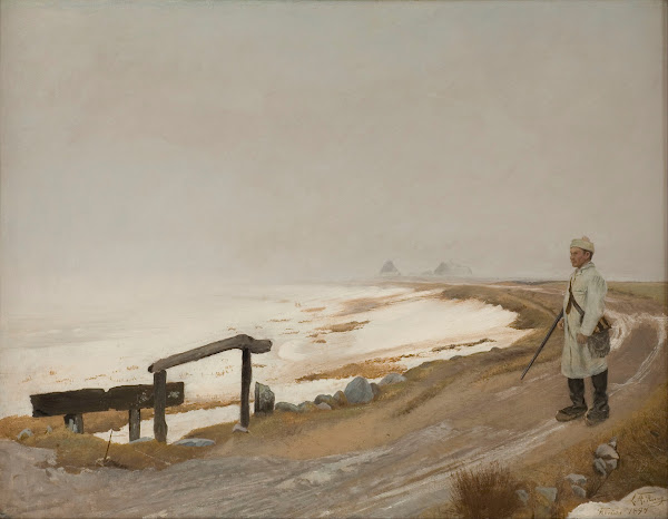 Foggy winters day Karrebaeksminde 1897