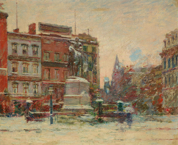 Union Square Winter Washington Monument 1894 95