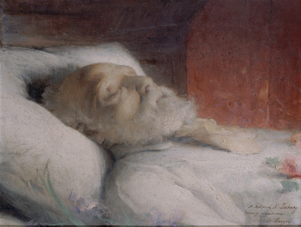 Victor Hugo sur son lit de mort 1885