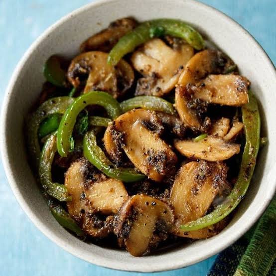 Chilli Mushroom Pepper Fry