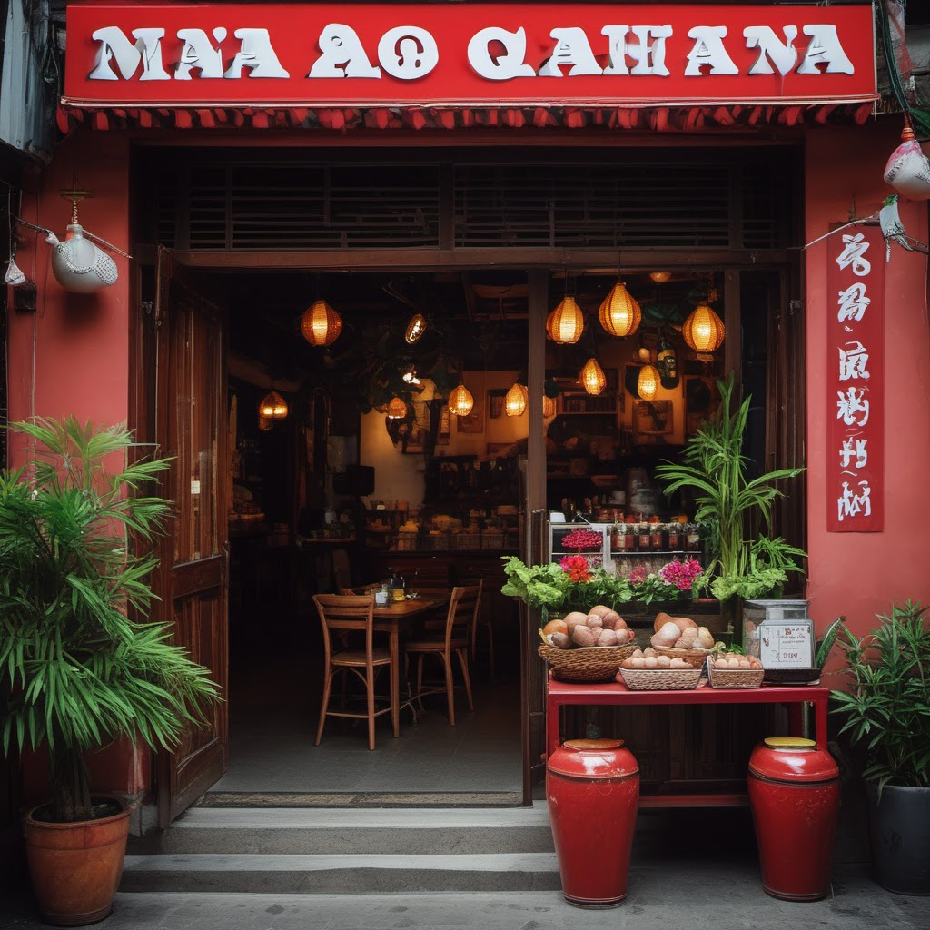 Hình minh họa: Khung cảnh cửa hàng và quy trình kinh doanh