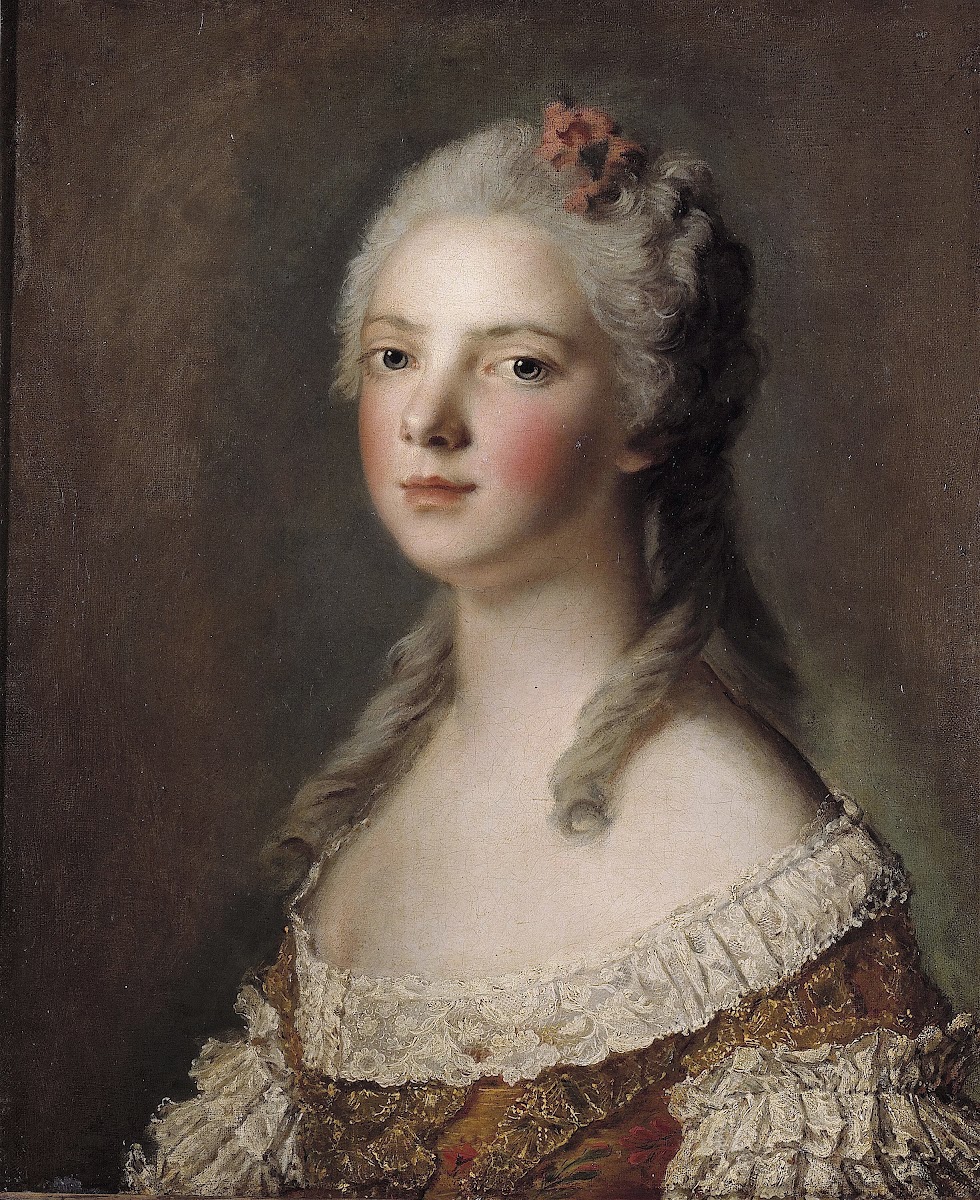 Portrait Of Marie Adélaïde Of France Daughter Of Louis Xv Known As Madame Adélaï