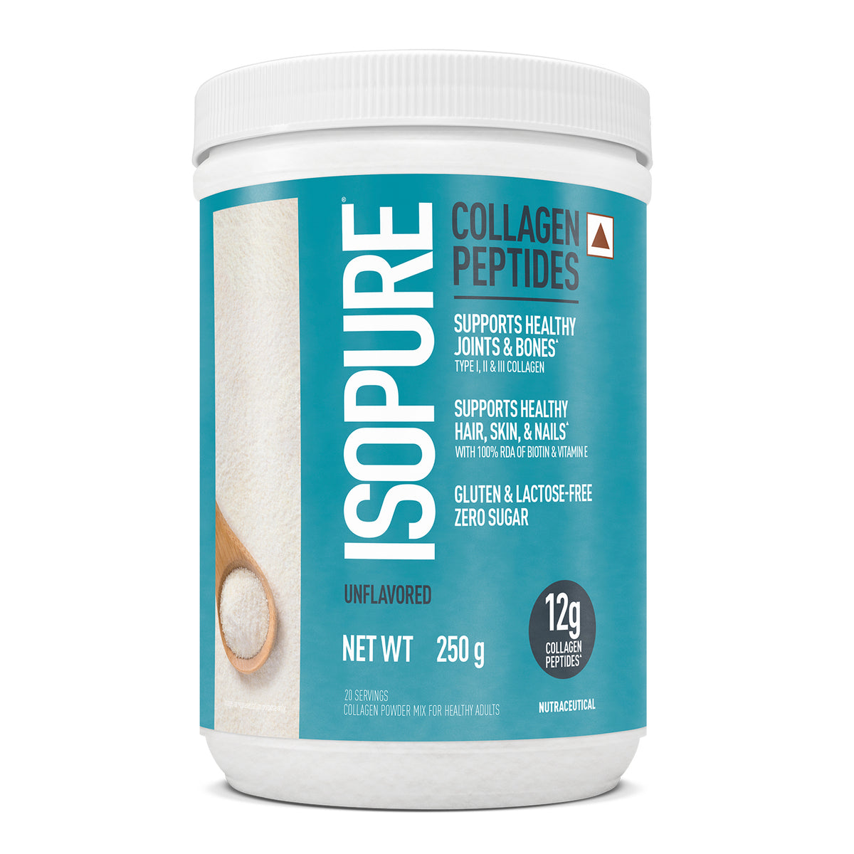 Isopure Collagen Peptides — Unflavoured, 250 g