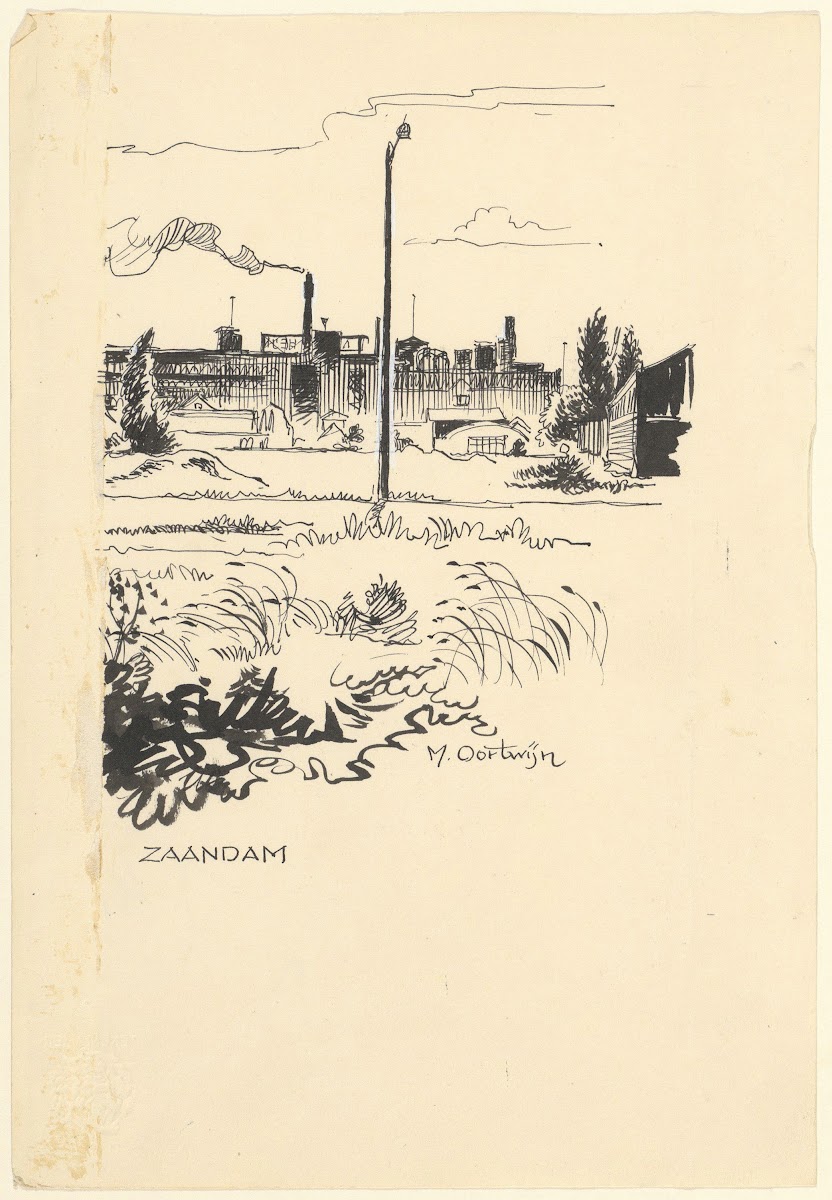 Gezicht te Zaandam 1952