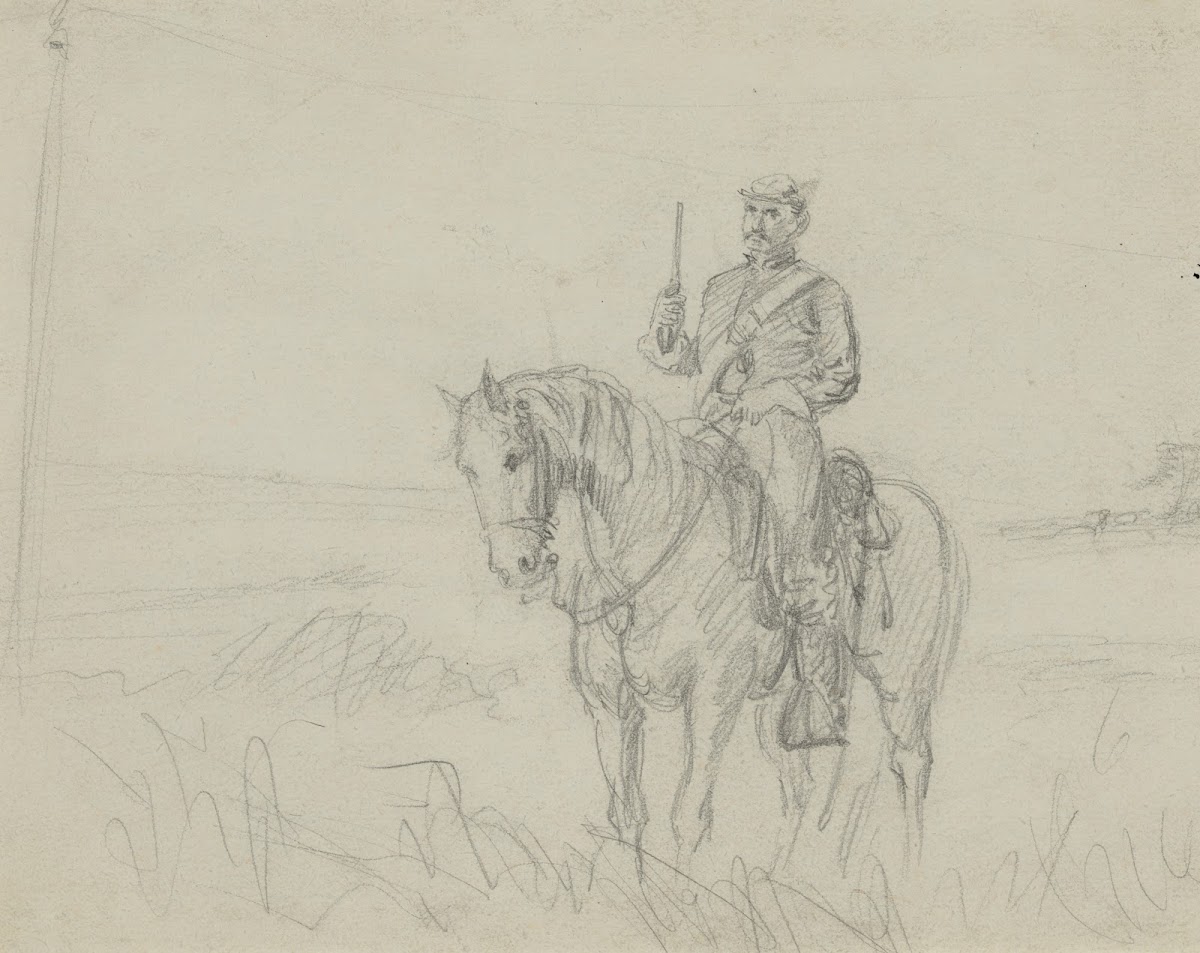 Soldier on horse 1860 1865