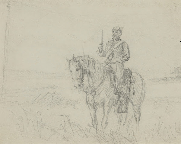 Soldier on horse 1860 1865