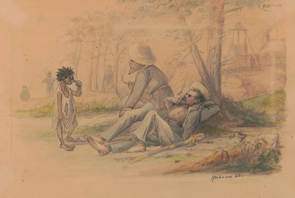 Young ladys call on outpost Alabama 1862