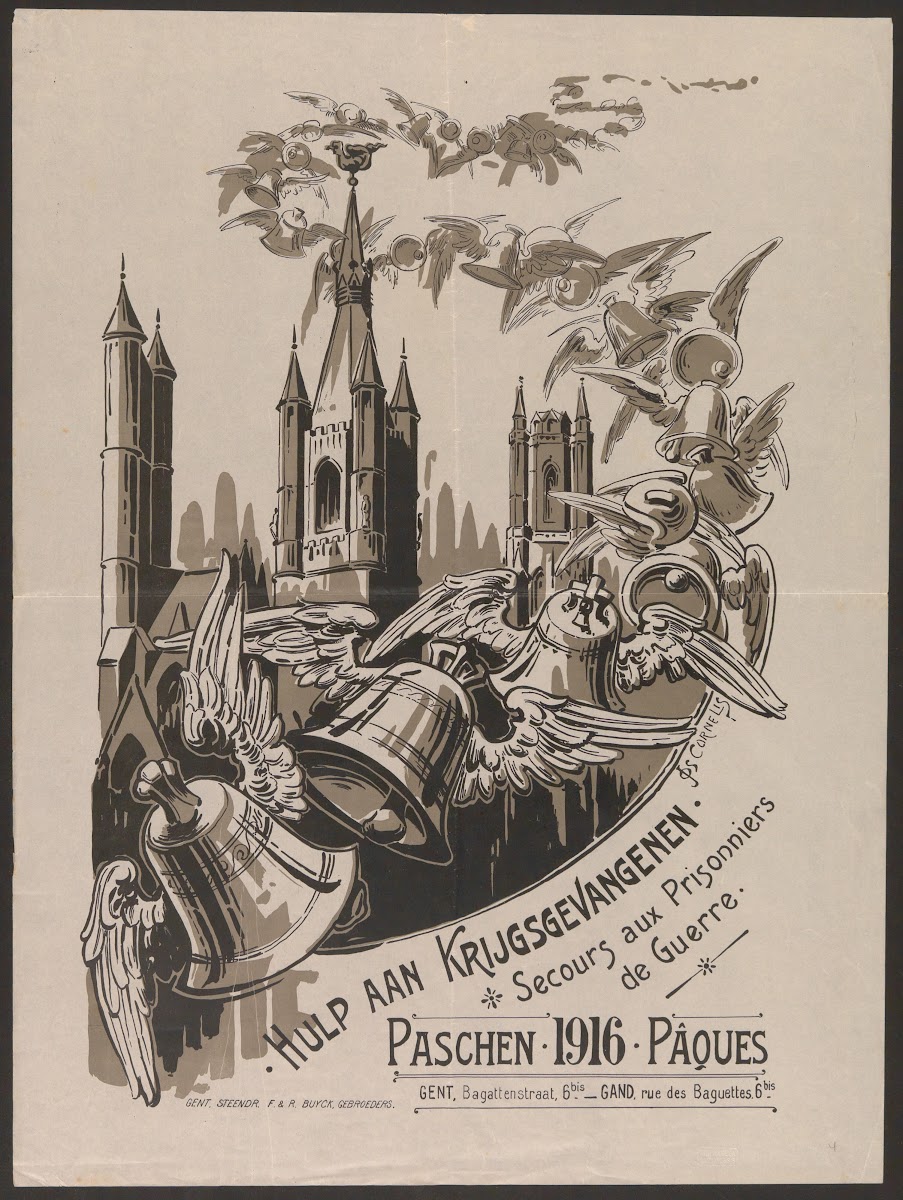 Hulp Aan Krijgsgevangenen Secours Au Prisonniers De Guerre Paschen 1916 PâQues 1