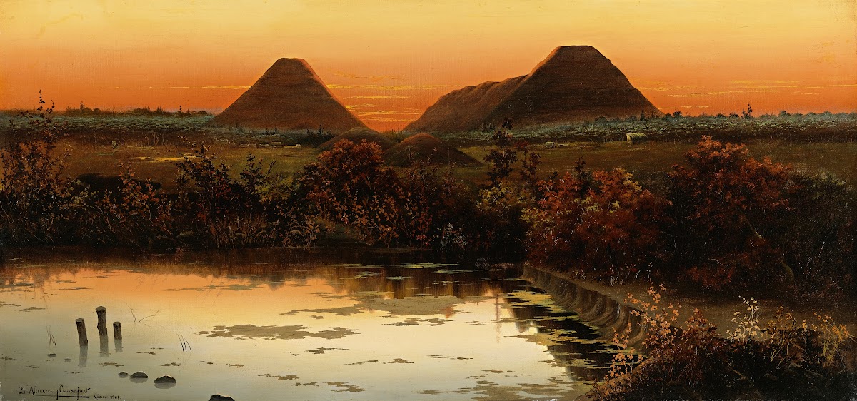 AtardecerCon PiráMides 1901