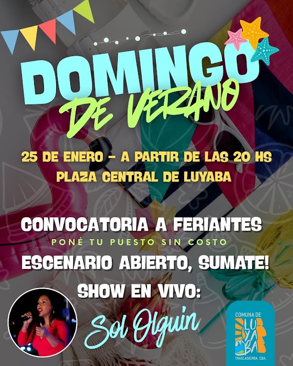 Feria y música en vivo 😉🍉⛱️🍸