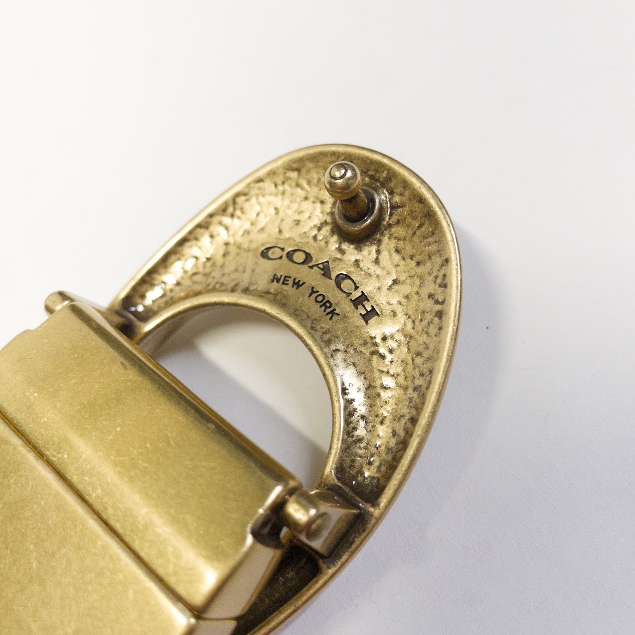 Coach "C" Buckle Reversible Belt