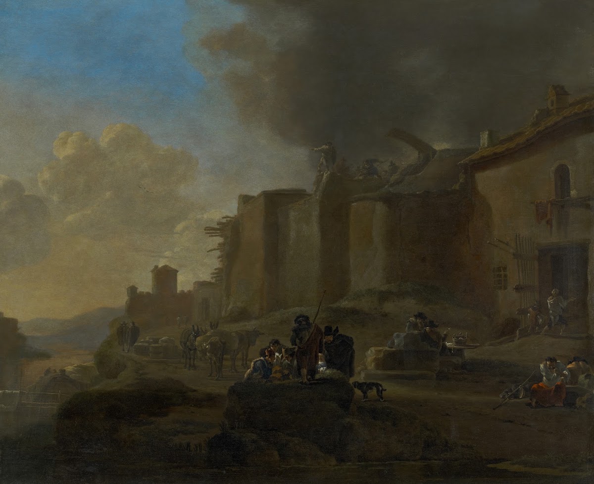 Peasants by a RiverBank ca163841