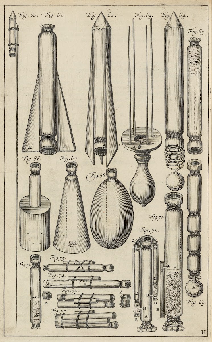 Plate H Rockets mounted without sticks water rockets rockets mounted to lines 16