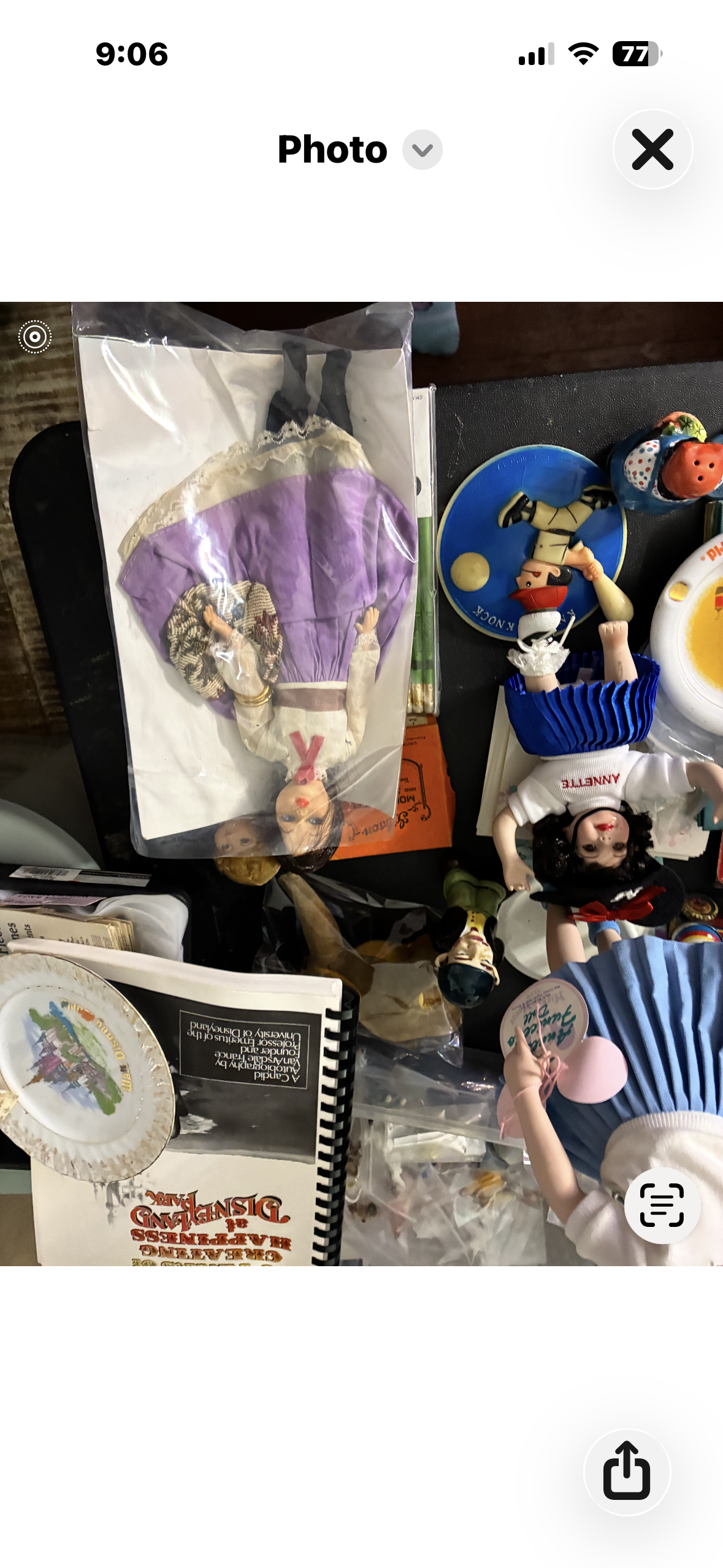 1990s Annette Funicello Mouseketeer collectible doll in white sweater, blue skirt, and Mickey Mouse ears with original hang tag