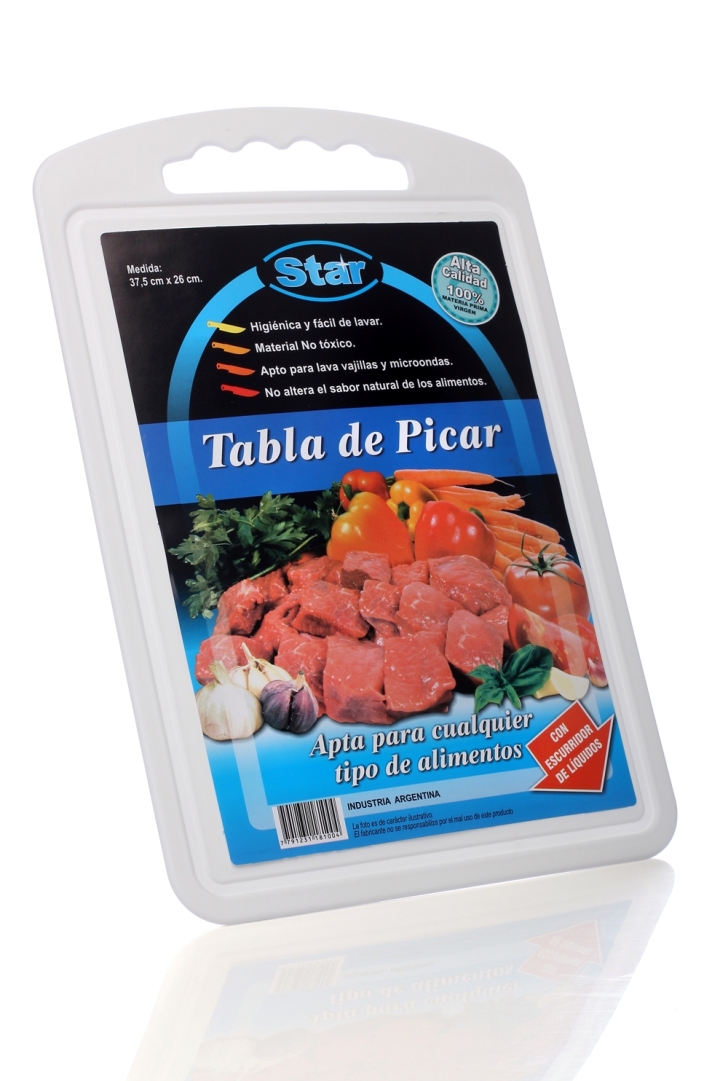 Tabla Picar Rect 37x26 Bl