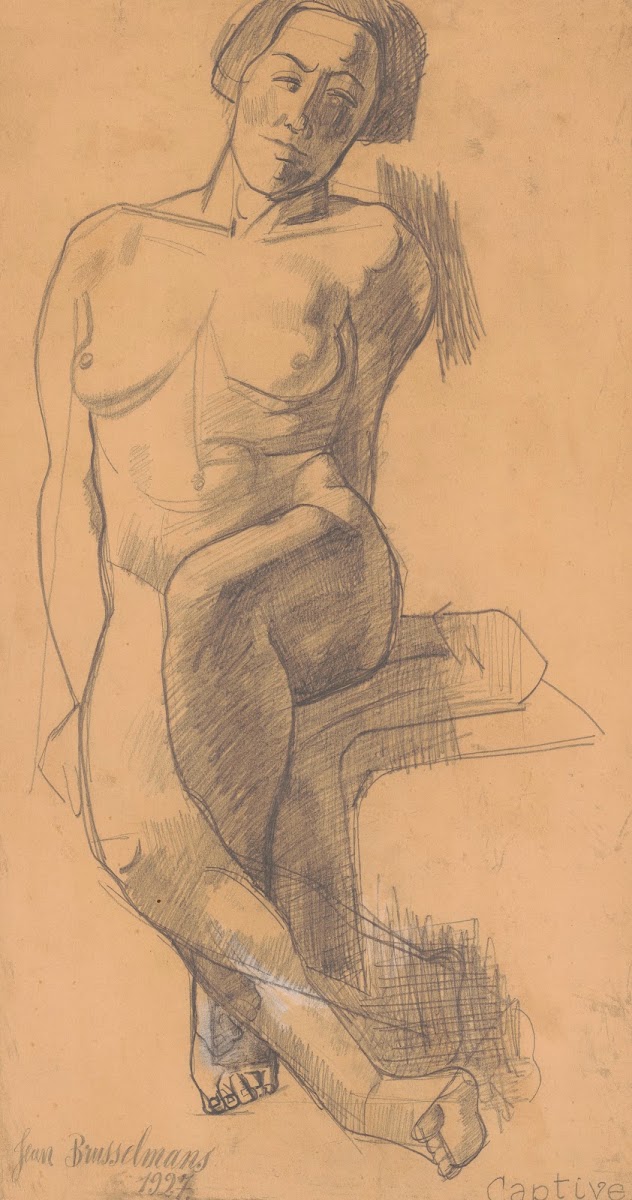 Nude woman facing 1929
