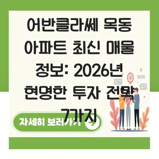 어반클라쎄 목동 아파트 최신 매물 정보