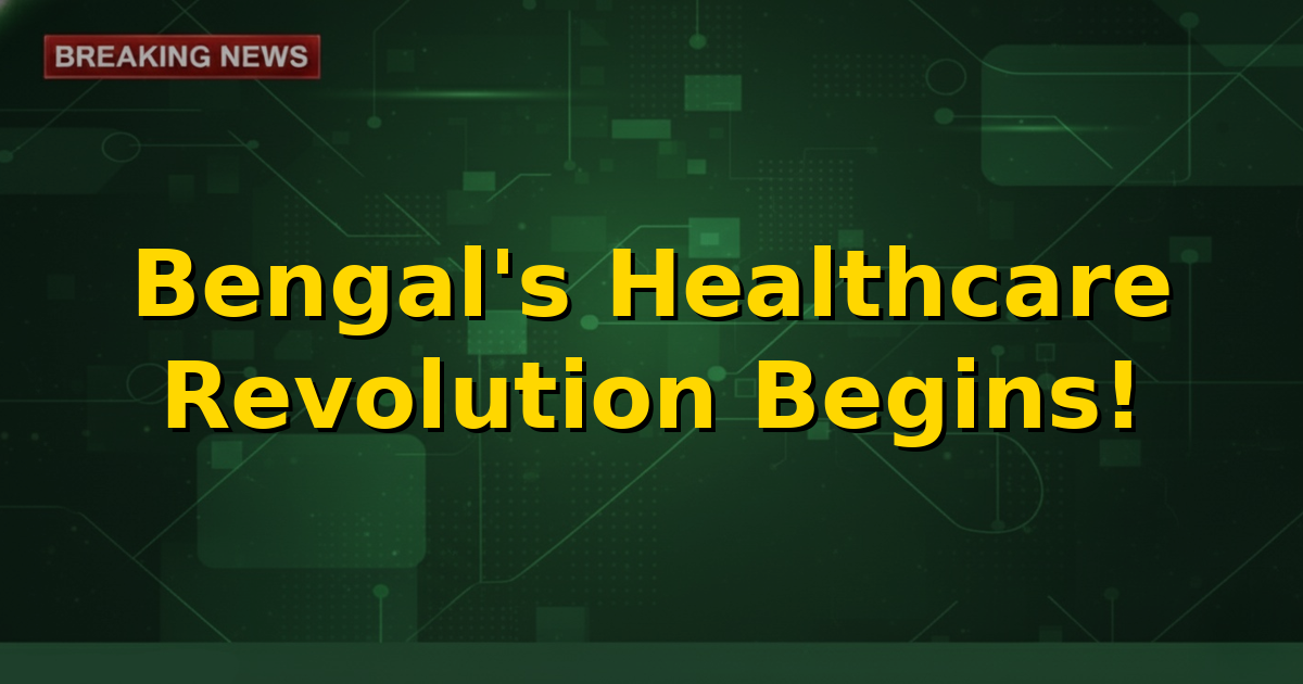 A graphic depicting the Ayushman Bharat logo alongside the West Bengal government emblem, symbolizing the integration of the health scheme in the state.