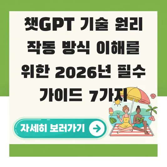 챗GPT 기술 원리 작동 방식 이해