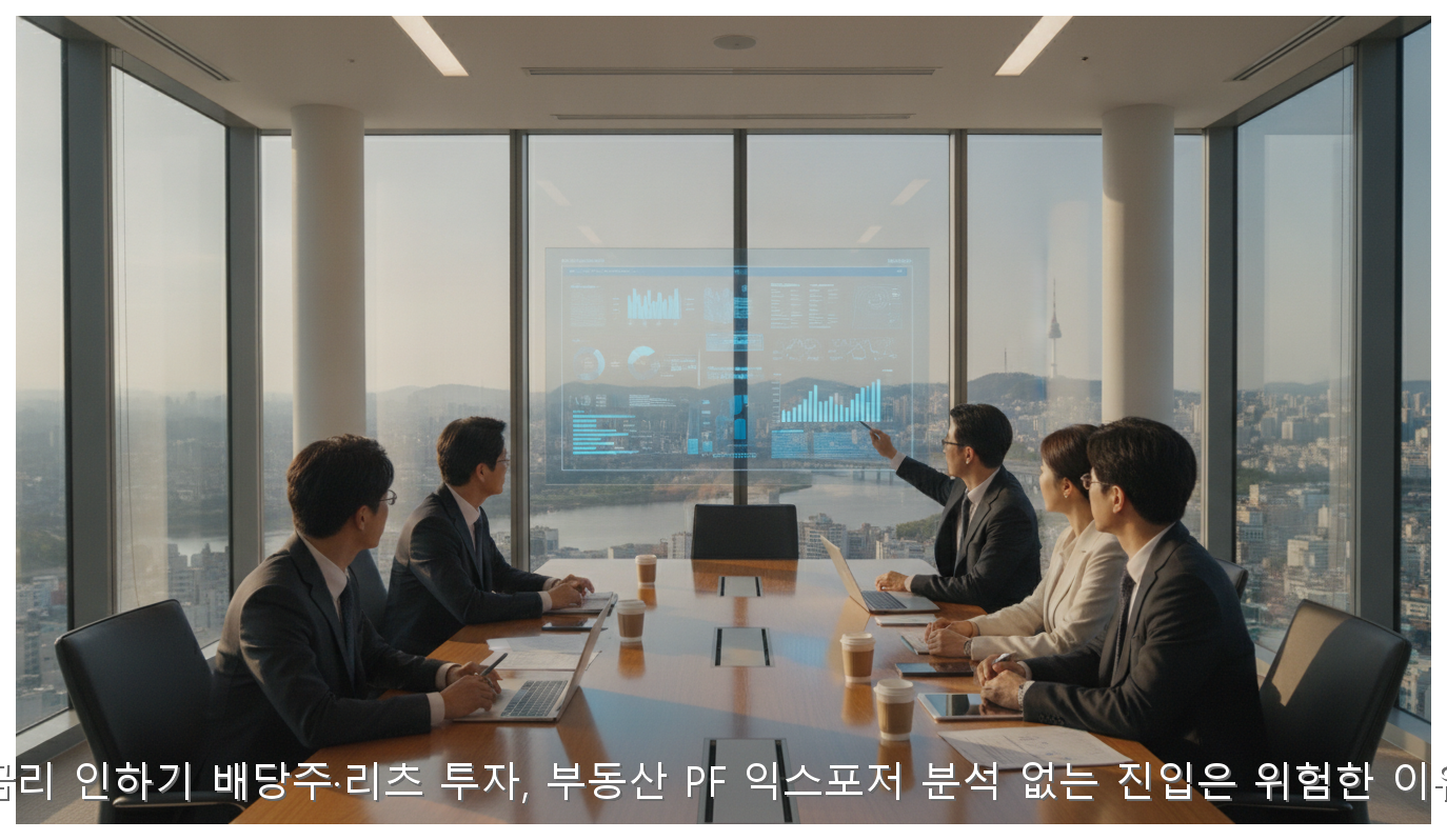 금리 인하기 배당주·리츠 투자, 부동산 PF 익스포저 분석 없는 진입은 위험한 이유 핵심 안내 및 분석 인포그래픽 (7)