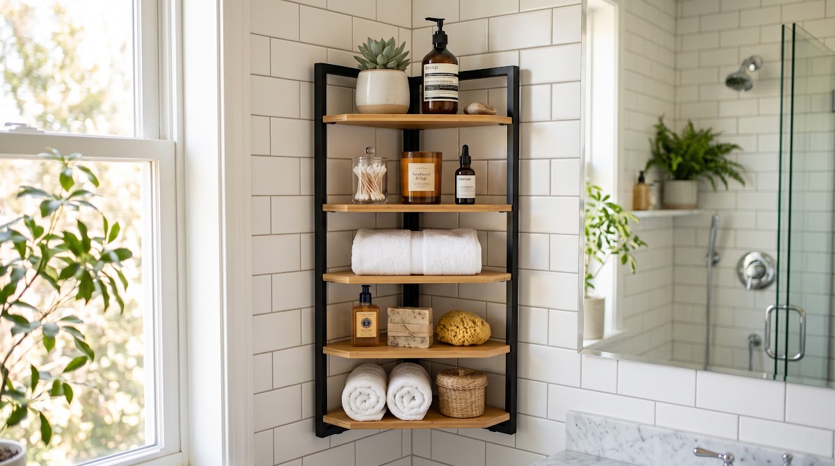 Best Corner Shelves for Bathrooms (2026) - BEST PREMIUM — IN CONTEXT