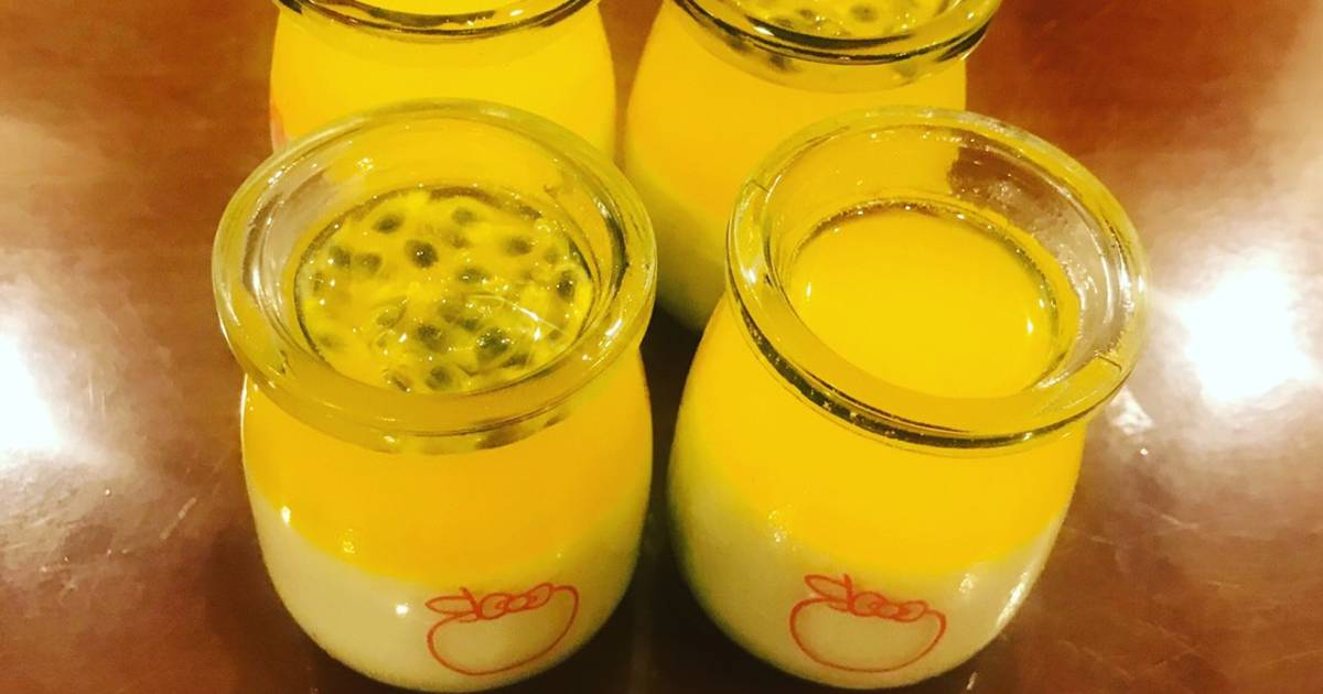 Panna cotta chanh leo