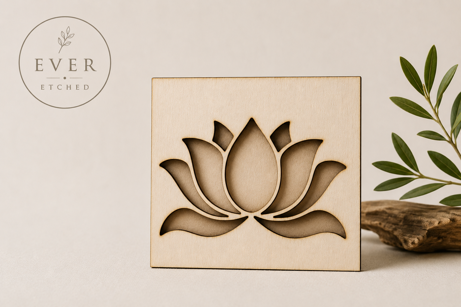 Laser Cut Lotus Flower Panel